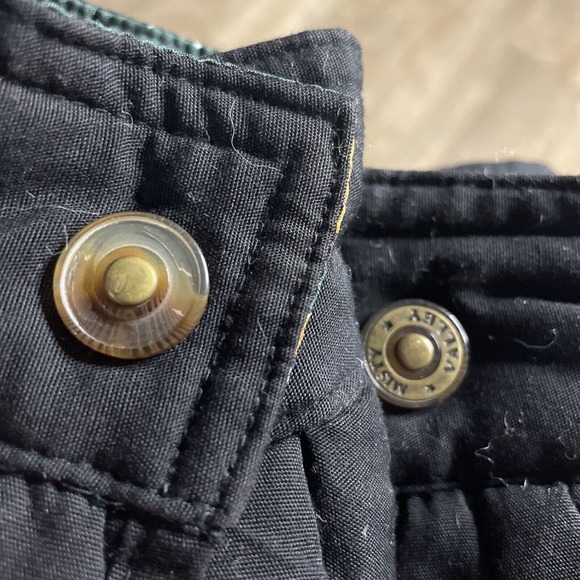 Misty Valley Vintage 80s/90s Abstract Puffer Jacket Women's MEDIUM Black Aztec - Picture 11 of 12